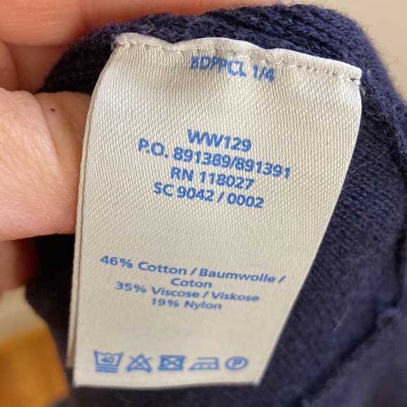 Boden Dress Womens 6 8 Navy Blue Fit Flare Sweater Knit Knee Length Scoop Neck - Picture 11 of 13